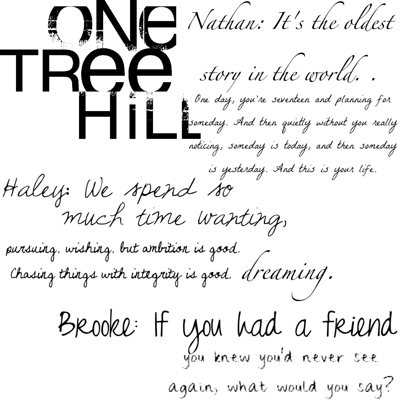 The Unfold Thougths One Tree Hill Season